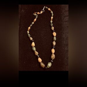 W. Germany Signed Lucite Elegant Multicolor Beaded Necklace